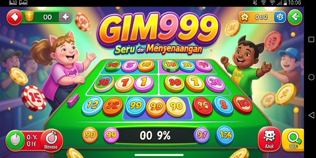 Tampilan menarik saat bermain Bingo di GIM999.