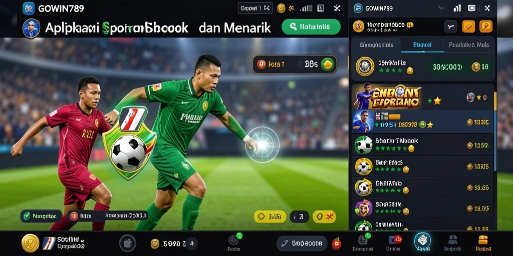 Tampilan gameplay sportsbook yang menarik di GOWIN789.