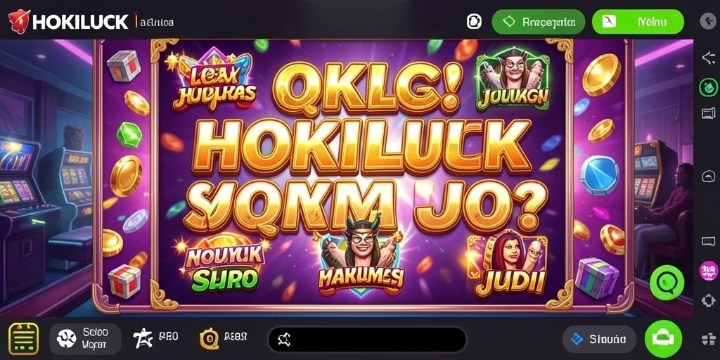 Screenshot HOKILUCK menampilkan gameplay Slot yang mendebarkan.