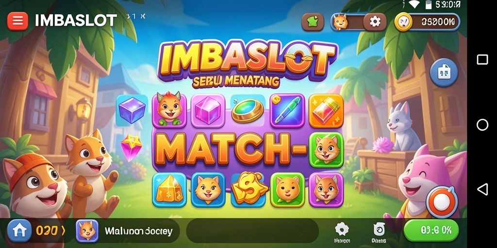 Tampilan gameplay IMBASLOT yang menggugah selera dalam genre Match-3.
