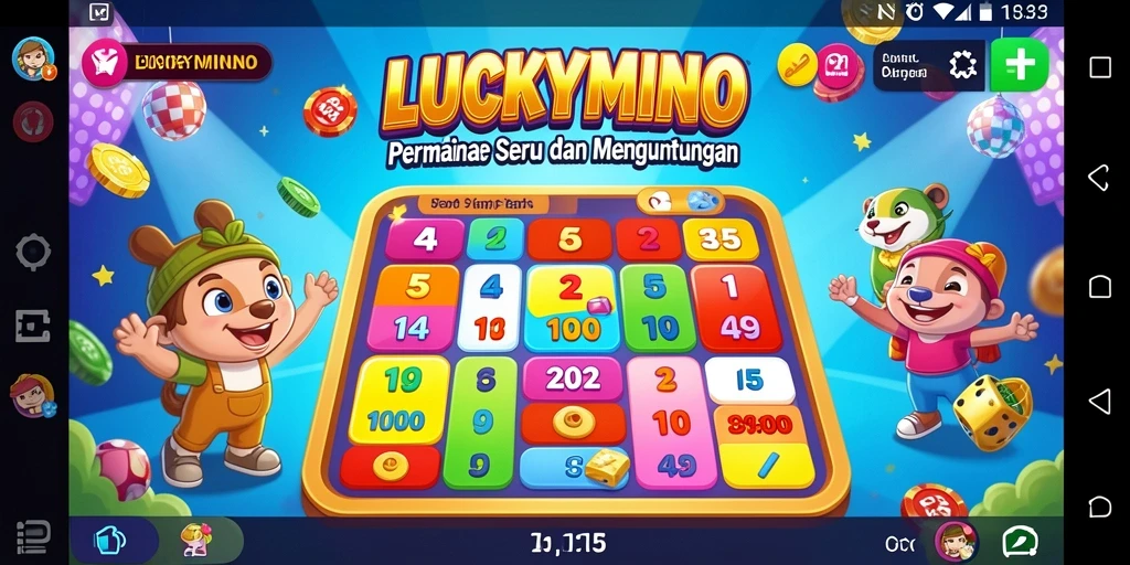Tampilan gameplay Bingo yang seru di LUCKYMINO.