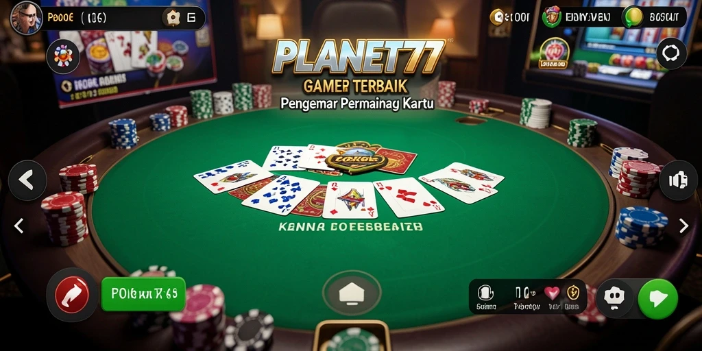 Screenshot PLANET77 yang menunjukkan aktivitas bermain Poker yang seru.