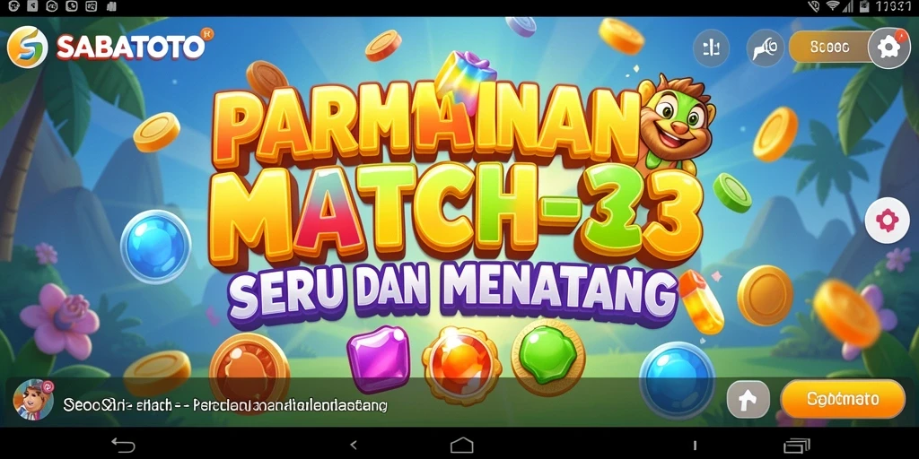 Tampilan menarik dari gameplay SABATOTO yang penuh warna.
