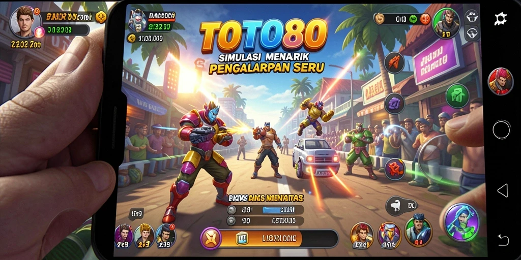 Tampilan gameplay seru dalam <strong>TOTO80</strong> yang menampilkan berbagai aktivitas dan interaksi.